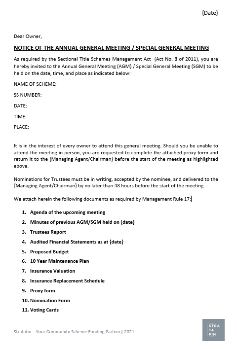 strata agm example bc mortgage